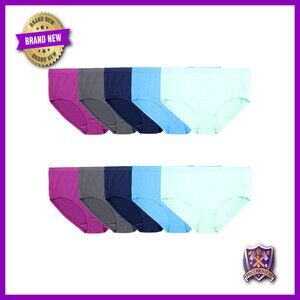 Plus Size Breathable Cotton Briefs 10-Pack, Moisture Wicking Comfort